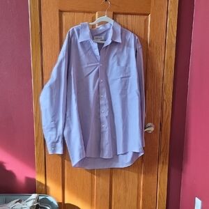 Joseph & Feiss Lavender Casual Button-Down Shirt